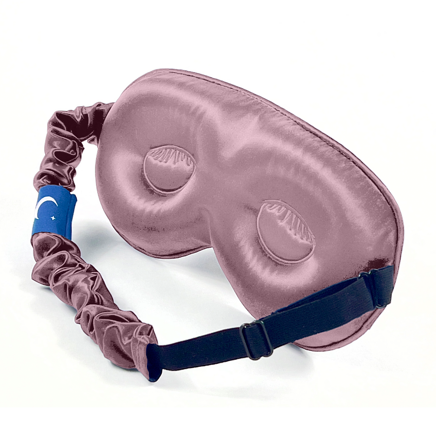 Sia Silk® Sleep Mask with extra deep eye cups for long lashes - Dusty Rose